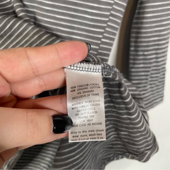 Toad & Co Smoke Lean Stripe Tamaya Dos Tunic Small - Picture 6 of 7